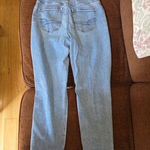 American Eagle Outfitters Light Blue Straight Leg Jeans